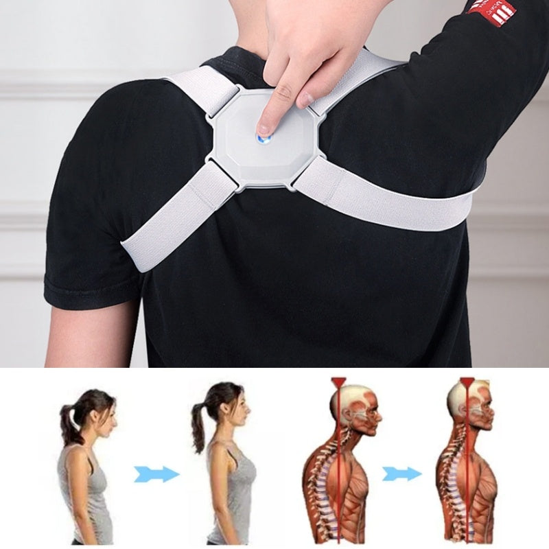 Smart Posture Corrector - Adjustable for Kids & Adults, Real-Time Tracking