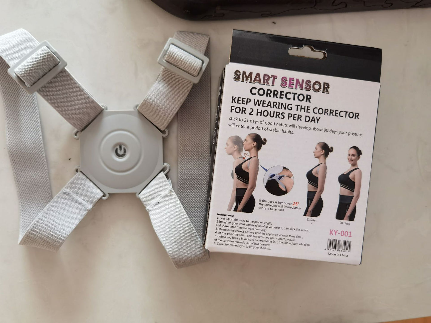 Smart Posture Corrector - Adjustable for Kids & Adults, Real-Time Tracking