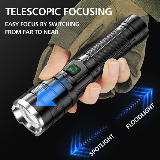 L2 Rechargeable LED Flashlight - Waterproof Long Range | Electronik-earth