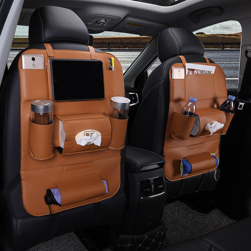 Accessoires intérieurs de voiture Sièges multifonctionnels en cuir pliables